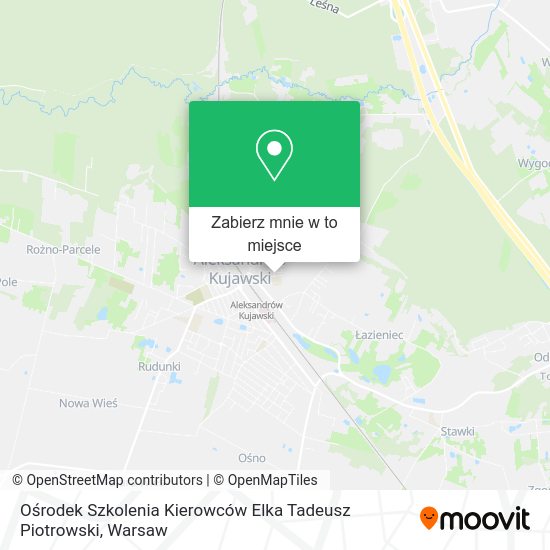 Mapa Ośrodek Szkolenia Kierowców Elka Tadeusz Piotrowski