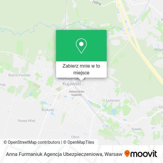 Mapa Anna Furmaniuk Agencja Ubezpieczeniowa