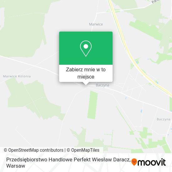 Mapa Przedsiębiorstwo Handlowe Perfekt Wiesław Daracz