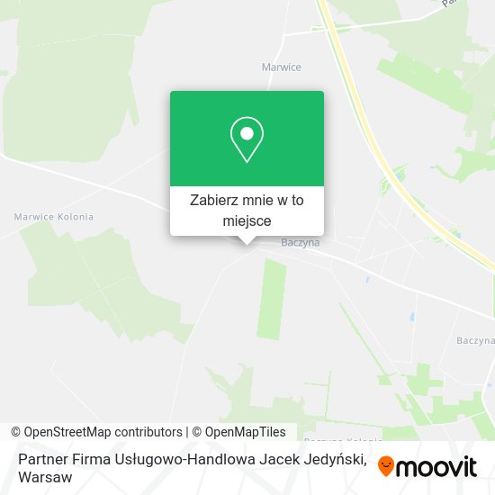 Mapa Partner Firma Usługowo-Handlowa Jacek Jedyński