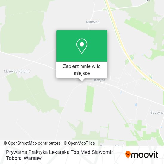 Mapa Prywatna Praktyka Lekarska Tob Med Sławomir Toboła