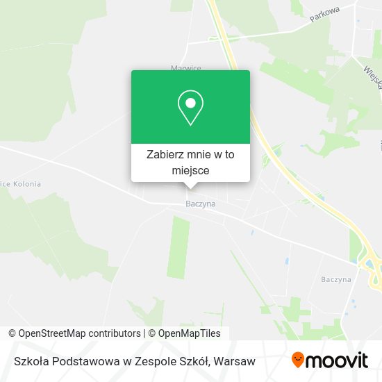 Mapa Szkoła Podstawowa w Zespole Szkół