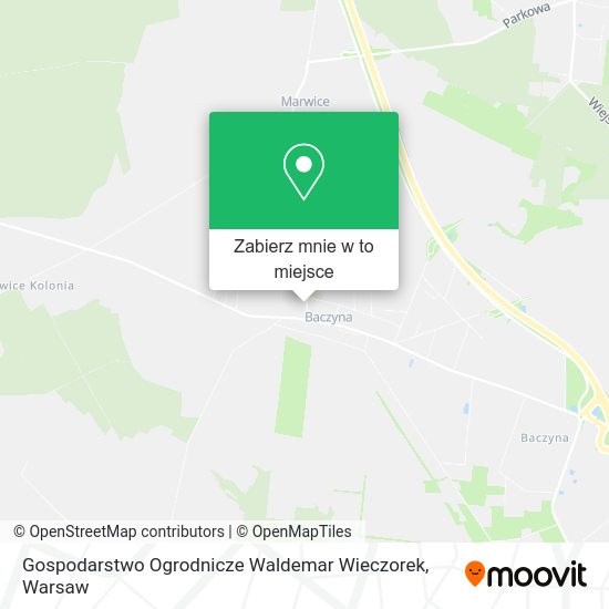 Mapa Gospodarstwo Ogrodnicze Waldemar Wieczorek