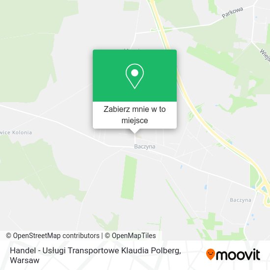 Mapa Handel - Usługi Transportowe Klaudia Polberg