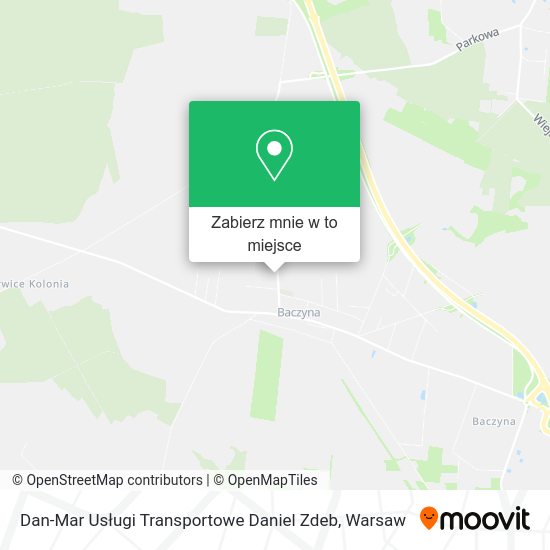 Mapa Dan-Mar Usługi Transportowe Daniel Zdeb