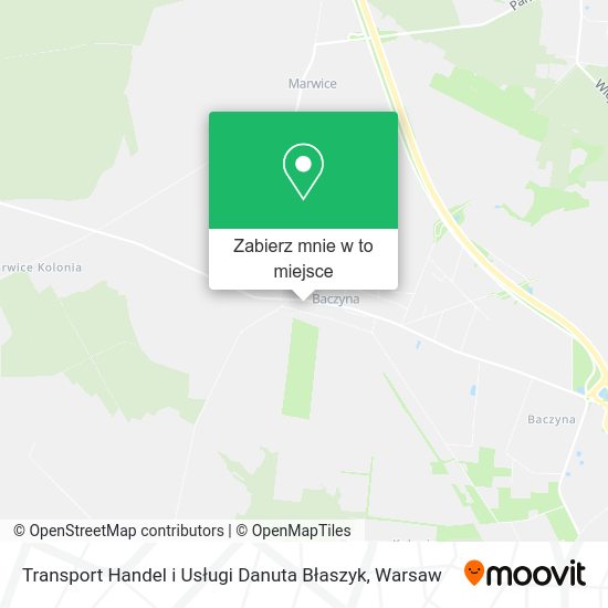 Mapa Transport Handel i Usługi Danuta Błaszyk