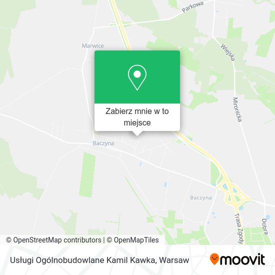 Mapa Usługi Ogólnobudowlane Kamil Kawka