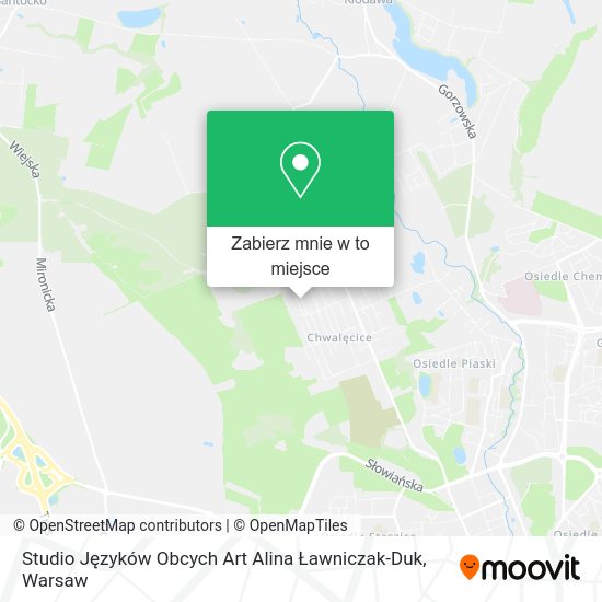 Mapa Studio Języków Obcych Art Alina Ławniczak-Duk