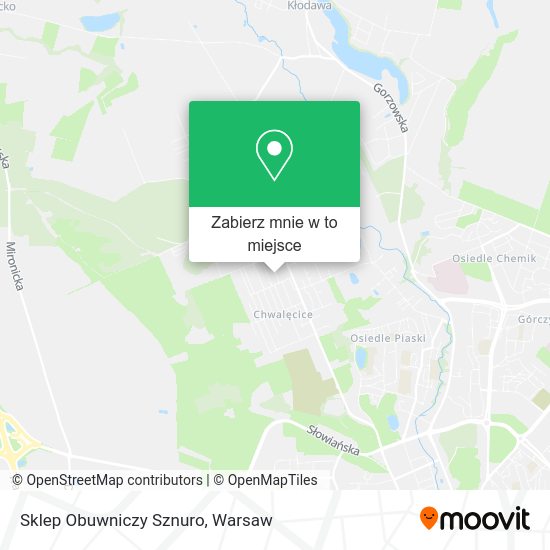 Mapa Sklep Obuwniczy Sznuro