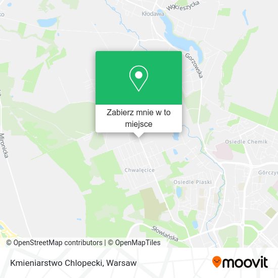 Mapa Kmieniarstwo Chlopecki