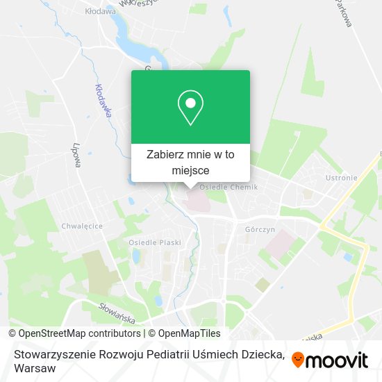 Mapa Stowarzyszenie Rozwoju Pediatrii Uśmiech Dziecka