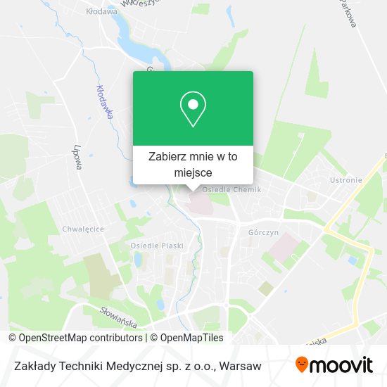 Mapa Zakłady Techniki Medycznej sp. z o.o.