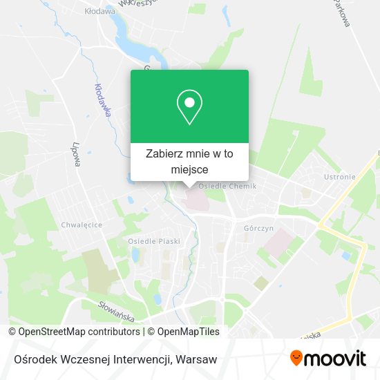 Mapa Ośrodek Wczesnej Interwencji