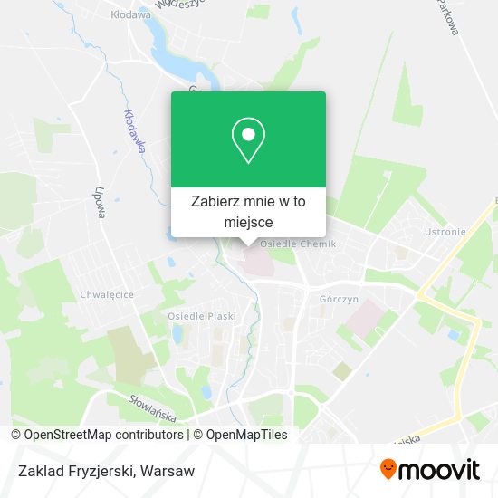 Mapa Zaklad Fryzjerski