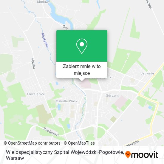 Mapa Wielospecjalistyczny Szpital Wojewódzki-Pogotowie