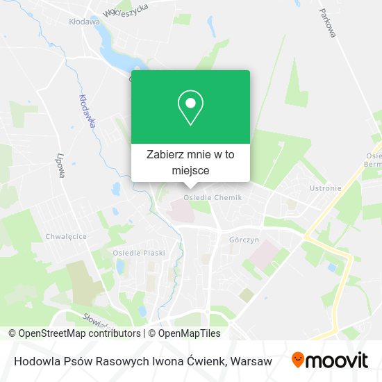 Mapa Hodowla Psów Rasowych Iwona Ćwienk