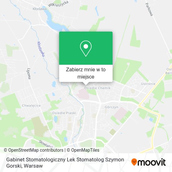 Mapa Gabinet Stomatologiczny Lek Stomatolog Szymon Gorski