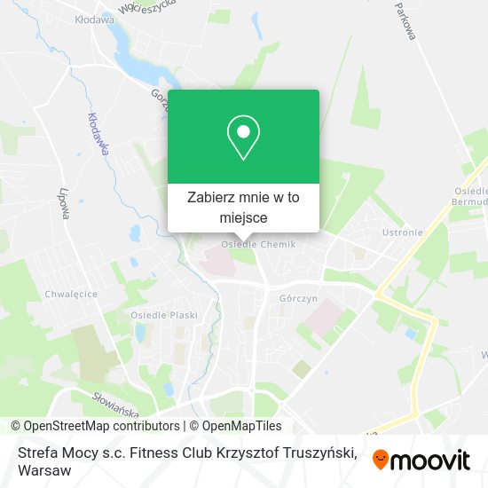 Mapa Strefa Mocy s.c. Fitness Club Krzysztof Truszyński