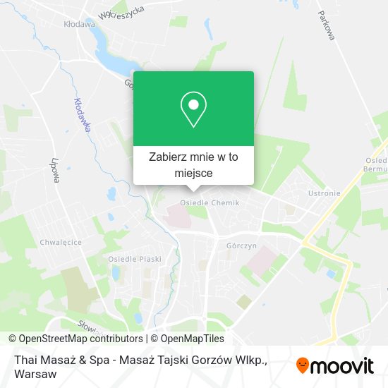 Mapa Thai Masaż & Spa - Masaż Tajski Gorzów Wlkp.