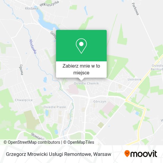 Mapa Grzegorz Mrowicki Usługi Remontowe