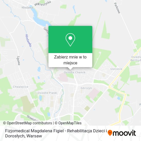 Mapa Fizjomedical Magdalena Figiel - Rehabilitacja Dzieci i Dorosłych