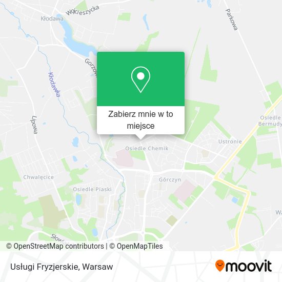 Mapa Usługi Fryzjerskie