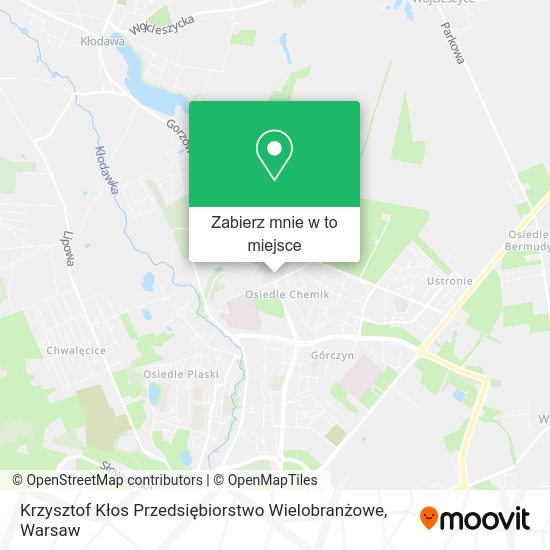 Mapa Krzysztof Kłos Przedsiębiorstwo Wielobranżowe