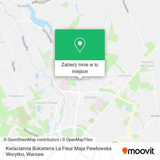 Mapa Kwiaciarnia Bukieteria La Fleur Maja Pawłowska Worytko