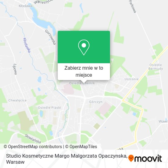 Mapa Studio Kosmetyczne Margo Malgorzata Opaczynska