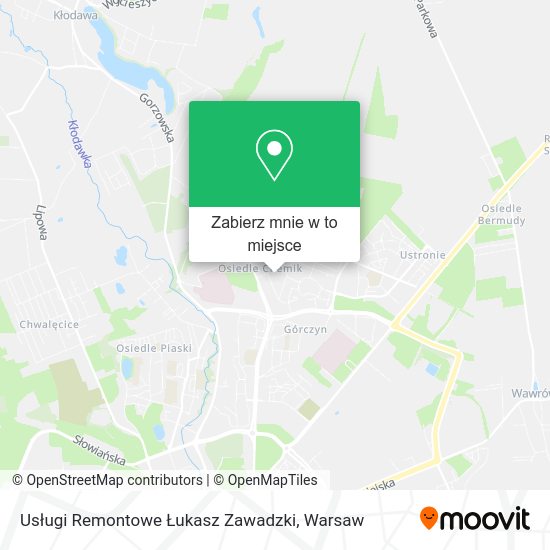 Mapa Usługi Remontowe Łukasz Zawadzki