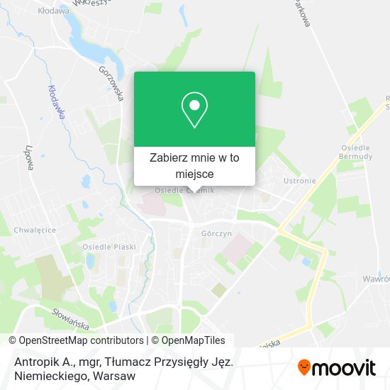 Mapa Antropik A., mgr, Tłumacz Przysięgły Jęz. Niemieckiego