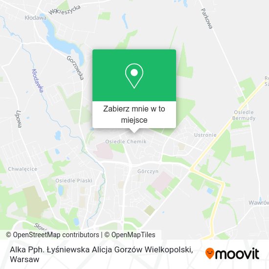 Mapa Alka Pph. Łyśniewska Alicja Gorzów Wielkopolski