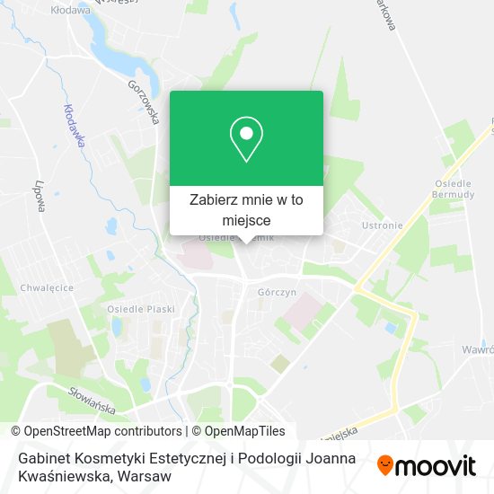 Mapa Gabinet Kosmetyki Estetycznej i Podologii Joanna Kwaśniewska