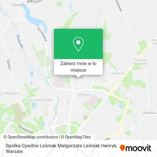 Mapa Spółka Cywilna Leśniak Małgorzata Leśniak Henryk