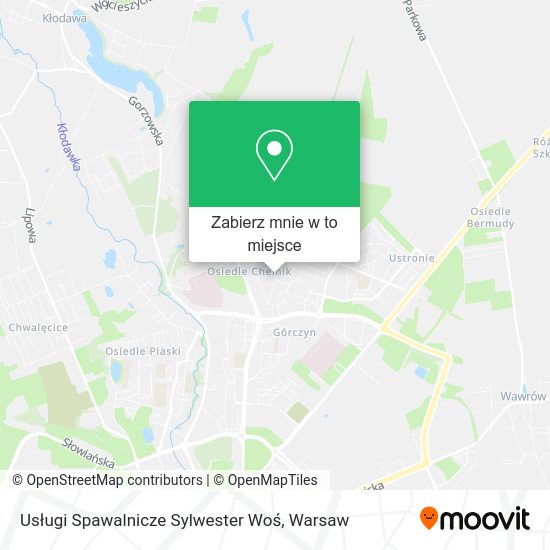 Mapa Usługi Spawalnicze Sylwester Woś