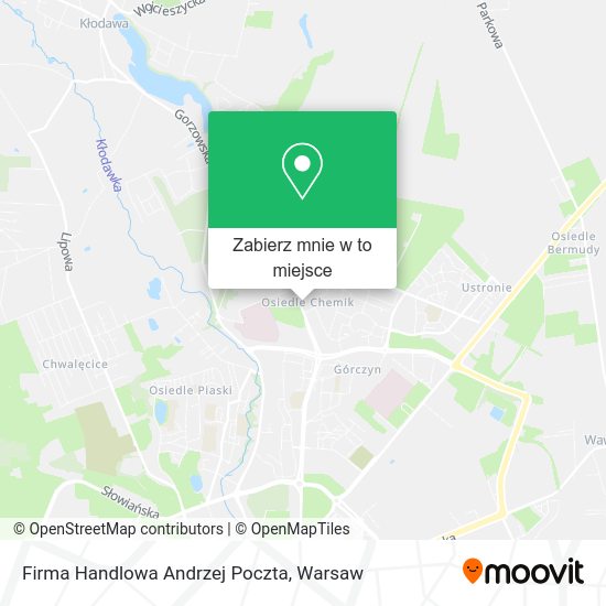 Mapa Firma Handlowa Andrzej Poczta