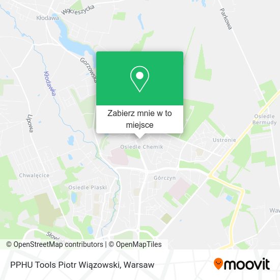 Mapa PPHU Tools Piotr Wiązowski