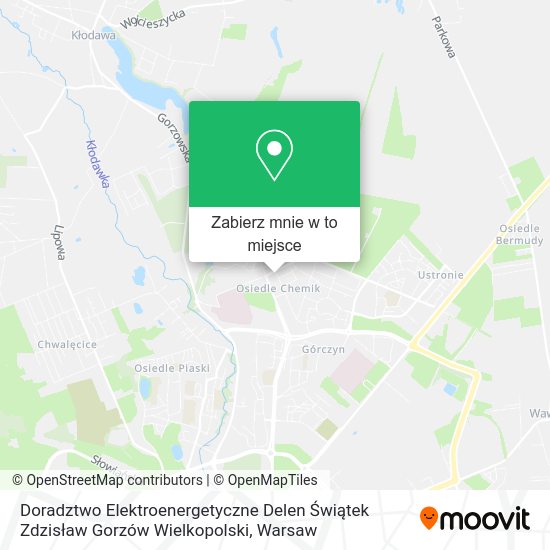 Mapa Doradztwo Elektroenergetyczne Delen Świątek Zdzisław Gorzów Wielkopolski