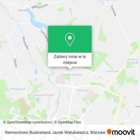 Mapa Remontowo Budowlana Jacek Walukiewicz