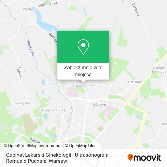 Mapa Gabinet Lekarski Ginekologii i Ultrasonografii Romuald Puchała