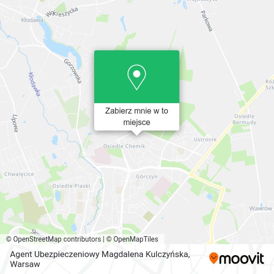 Mapa Agent Ubezpieczeniowy Magdalena Kulczyńska