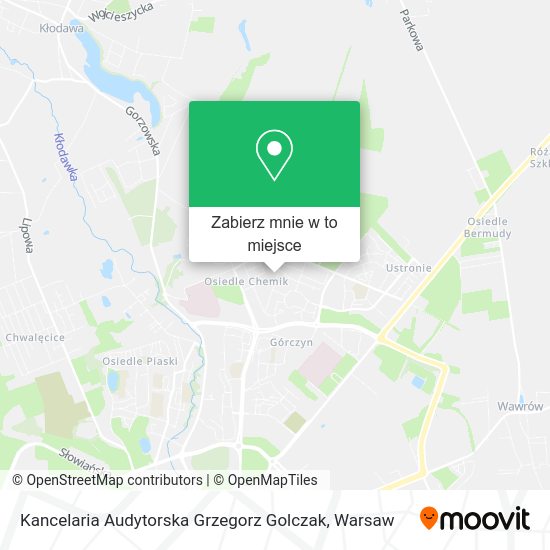 Mapa Kancelaria Audytorska Grzegorz Golczak