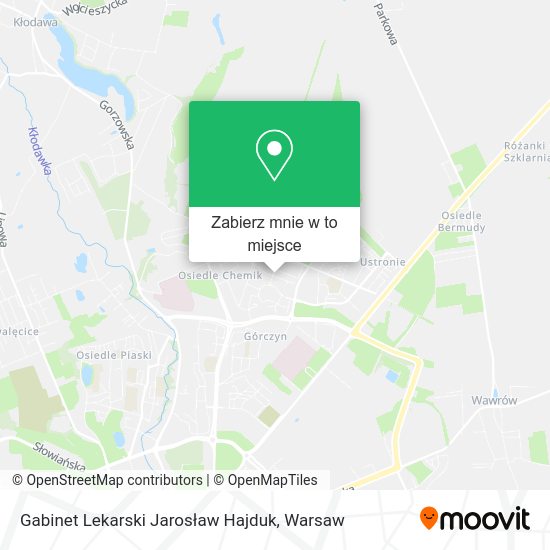 Mapa Gabinet Lekarski Jarosław Hajduk