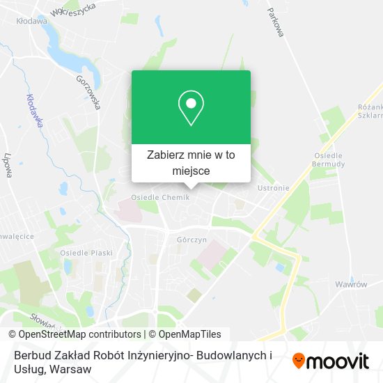 Mapa Berbud Zakład Robót Inżynieryjno- Budowlanych i Usług