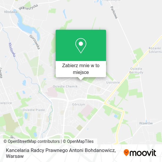 Mapa Kancelaria Radcy Prawnego Antoni Bohdanowicz