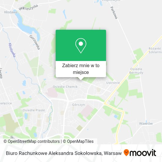 Mapa Biuro Rachunkowe Aleksandra Sokołowska