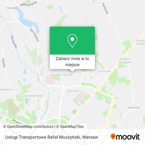 Mapa Usługi Transportowe Rafał Muszyński