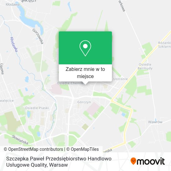 Mapa Szczepka Paweł Przedsiębiorstwo Handlowo Usługowe Quality