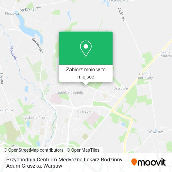 Mapa Przychodnia Centrum Medyczne Lekarz Rodzinny Adam Gruszka