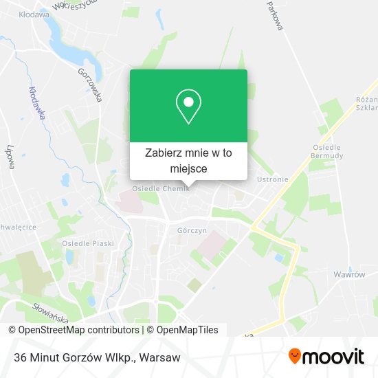 Mapa 36 Minut Gorzów Wlkp.